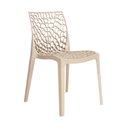 Ver imagem 4 de Kit 2 Cadeiras Vazada em Polipropileno Gruvyer Espresso Móveis