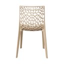 Ver imagem 2 de Kit 2 Cadeiras Vazada em Polipropileno Gruvyer Espresso Móveis