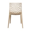 Ver imagem 2 de Kit 4 Cadeiras Vazada em Polipropileno Gruvyer Espresso Móveis