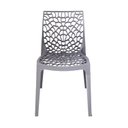 Ver imagem 6 de Kit 4 Cadeiras Vazada em Polipropileno Gruvyer Espresso Móveis