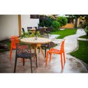 Ver imagem 3 de Kit 4 Cadeiras Vazada em Polipropileno Gruvyer Espresso Móveis