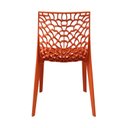 Ver imagem 2 de Kit 4 Cadeiras Vazada em Polipropileno Gruvyer Espresso Móveis