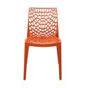 Ver imagem 7 de Kit 4 Cadeiras Vazada em Polipropileno Gruvyer Espresso Móveis