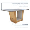 Ver imagem 6 de Mesa de Jantar 160x80cm Tampo MDF/Vidro Apogeu 
