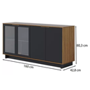 Ver imagem 6 de Kit Cristaleira Buffet e Aparador Guanabara