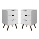 Ver imagem 1 de Kit 2 Mesa de Cabeceira Mesa de Cabeceira Decore/dream/grécia Plus Luxo:branco