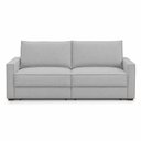 Ver imagem 3 de Sofá Sala de Estar Nilo Retratil Manual Bipartido 250cm 4 Lugares Linho Cinza Claro m1 - Monari Desi