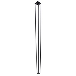 Kit 18 Pés de Metal 90 CM Hairpin Legs Aparador e Mesa de Canto Preto - 4
