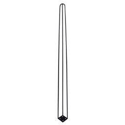 Kit 18 Pés de Metal 90 CM Hairpin Legs Aparador e Mesa de Canto Preto - 6
