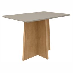 Mesa de Jantar 120x80cm Tampo MDF/Vidro Celebrare  - 11