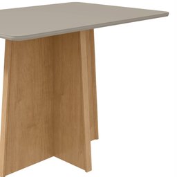 Mesa de Jantar 120x80cm Tampo MDF/Vidro Celebrare  - 9