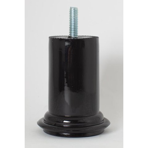 Pé para Cama Box e Sofá 8cm de Altura Resistente Preto Kit 12 Unidades