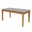 Ver imagem 1 de Mesa de Jantar 180x90cm Tampo MDF/Vidro Aries Móveis Lopas