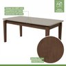 Mesa de Jantar 180x90cm Tampo MDF/Vidro Aries Móveis Lopas - 3