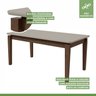 Mesa de Jantar 180x90cm Tampo MDF/Vidro Aries Móveis Lopas - 2