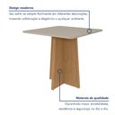 Ver imagem 3 de Mesa de Jantar 90x90cm Tampo MDF/Vidro Celebrare Móveis Lopas