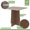Ver imagem 7 de Mesa de Jantar 90x90cm Tampo MDF/Vidro Celebrare Móveis Lopas