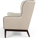 Ver imagem 5 de Kit 02 Poltronas Milena Base Madeira Algodão Capuccino/corano Creme - Nexta Casa