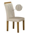 Ver imagem 7 de Mesa Doha 1,60 Decor/off Tampo Off C/vidro 6 Cadeiras Doha