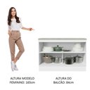 Ver imagem 6 de Balcão de Pia Cozinha 2 Portas (Com Tampo) Branco Agata Madesa