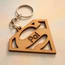 Ver imagem 1 de Chaveiro Dia Dos Pais Super Pai em Mdf 50 Un