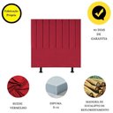 Ver imagem 4 de Cabeceira Estofada Cama Solteiro 90cm Luna Suede e Frame Vermelho