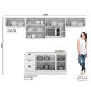 Ver imagem 3 de Cozinha Compacta 7 Peças Emily Espresso Móveis