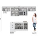 Ver imagem 3 de Cozinha Compacta 7 Peças Emily Espresso Móveis