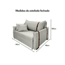 Poltrona Sofá-cama Valence Premium 140cm Softgel D33 - Linho Palha - 4
