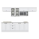 Ver imagem 2 de Cozinha Compacta 8 Peças com Balcão e Tampo para Cooktop Emily Espresso Móveis