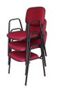Ver imagem 1 de Kit com 3 Cadeiras para Auditórios Linha Hotel Auditório Vermelho
