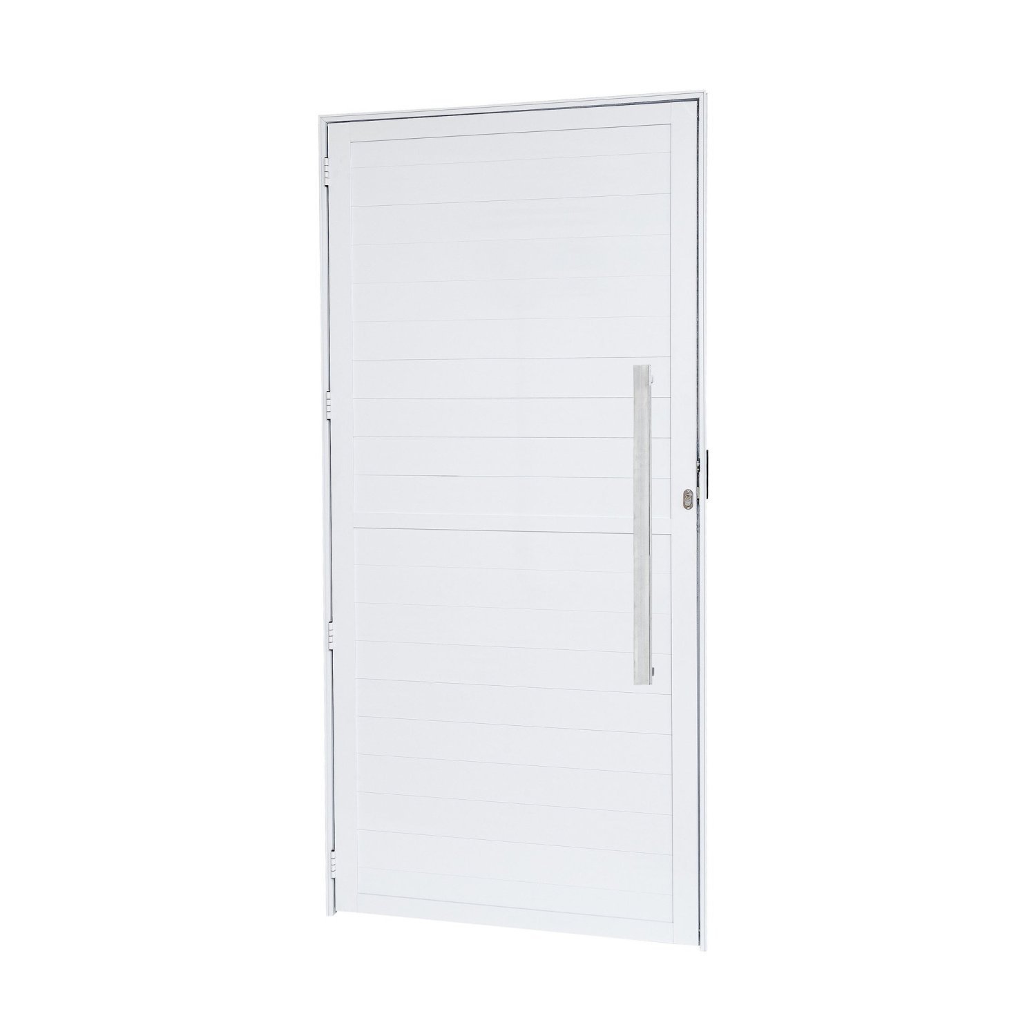 Porta de Alumínio Lambri 210x100cm Batente 4cm Cristal Ramassol ...
