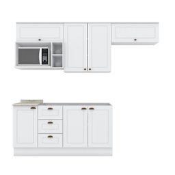 Cozinha Compacta 4 Portas 3 Gavetas Emily - 2