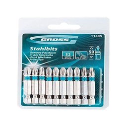 10 Bits Phillips Magnético 50mm Ponta 1-4\" Ph2 - Gross - 2