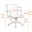 Ver imagem 6 de Cadeira Charles Eames Baixa Caramelo Base Cromada - 73489