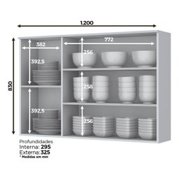 Cozinha Compacta 5 Peças com Balcão Para Cooktop Espresso Móveis - 7