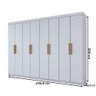 Guarda-roupa Casal Aurora 8 Portas 4 Gavetas - Panorama Móveis - 4