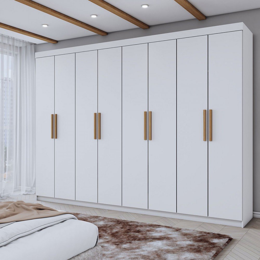 Guarda-roupa Casal Aurora 8 Portas 4 Gavetas - Panorama Móveis
