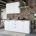 Ver imagem 1 de Cozinha Compacta Modulada 3 Peças com Tampo para Cooktop Emily Branco/HP/Calcare