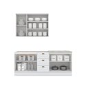 Ver imagem 4 de Cozinha Compacta Modulada 3 Peças com Tampo para Cooktop Emily Branco/HP/Calcare