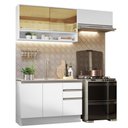 Ver imagem 3 de Armário de Cozinha Compacta 200cm Branco Glamy Madesa 08