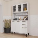 Ver imagem 1 de Cozinha de Aço Compacta 6 Portas Branco Colors Bertolini