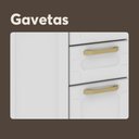 Ver imagem 7 de Cozinha de Aço Compacta 6 Portas Branco Colors Bertolini