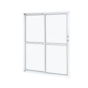 Ver imagem 2 de Porta de Aluminio Balcão 210x160cm 2 Folhas com Vidro Liso e Batente 7,9cm Cristal Ramassol