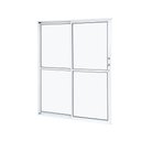 Ver imagem 2 de Porta de Aluminio Balcão 210x160cm 2 Folhas com Vidro Liso e Batente 7,9cm Cristal Ramassol