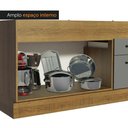 Ver imagem 5 de Balcão De Pia 150 Cm 2 Portas E 2 Gavetas Rustic/Cinza