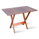 Ver imagem 6 de Conjunto De Mesa Dobrável 70x110 Com 4 Cadeiras Imbuia Cor: Marrom