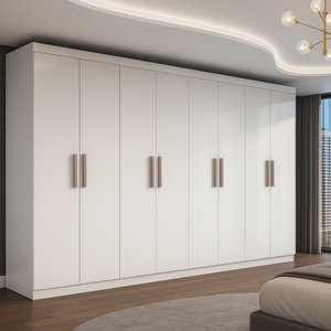 Guarda Roupa Casal 8 Portas 4 Gavetas Paris Espresso Móveis