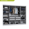 Guarda Roupa Casal 8 Portas 4 Gavetas Paris Espresso Móveis - 4