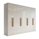 Ver imagem 2 de Guarda Roupa Casal 8 Portas 4 Gavetas Paris Espresso Móveis